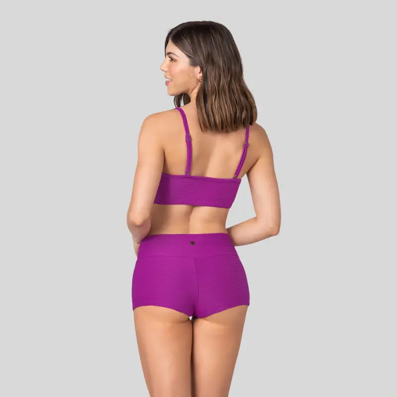 Bikini top + short de tiro alto - Leonisa